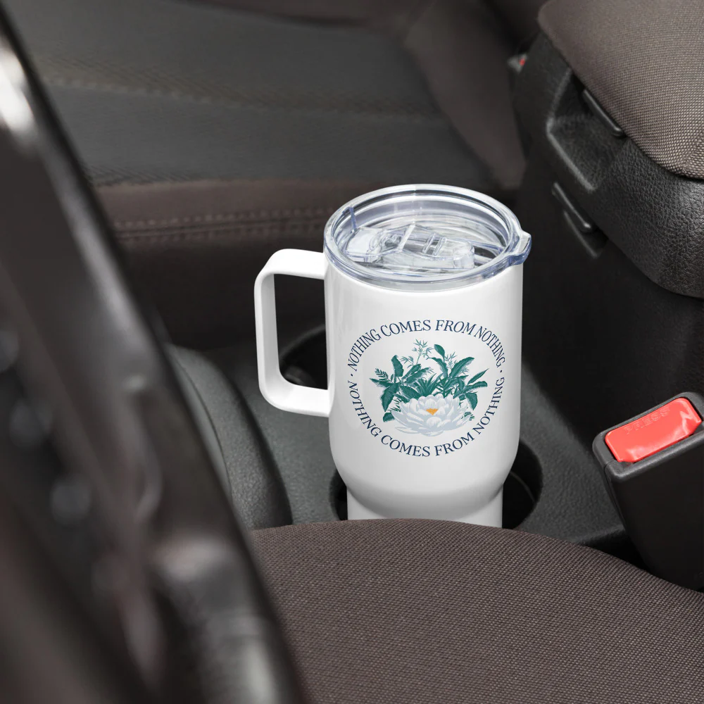 The White Lotus Nothing Comes Travel Mug 6 The White Lotus Nothing Comes Travel Mug