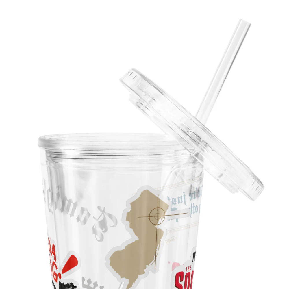 The Sopranos Sticker Icons Clear Tumbler 5 The Sopranos Sticker Icons Clear Tumbler