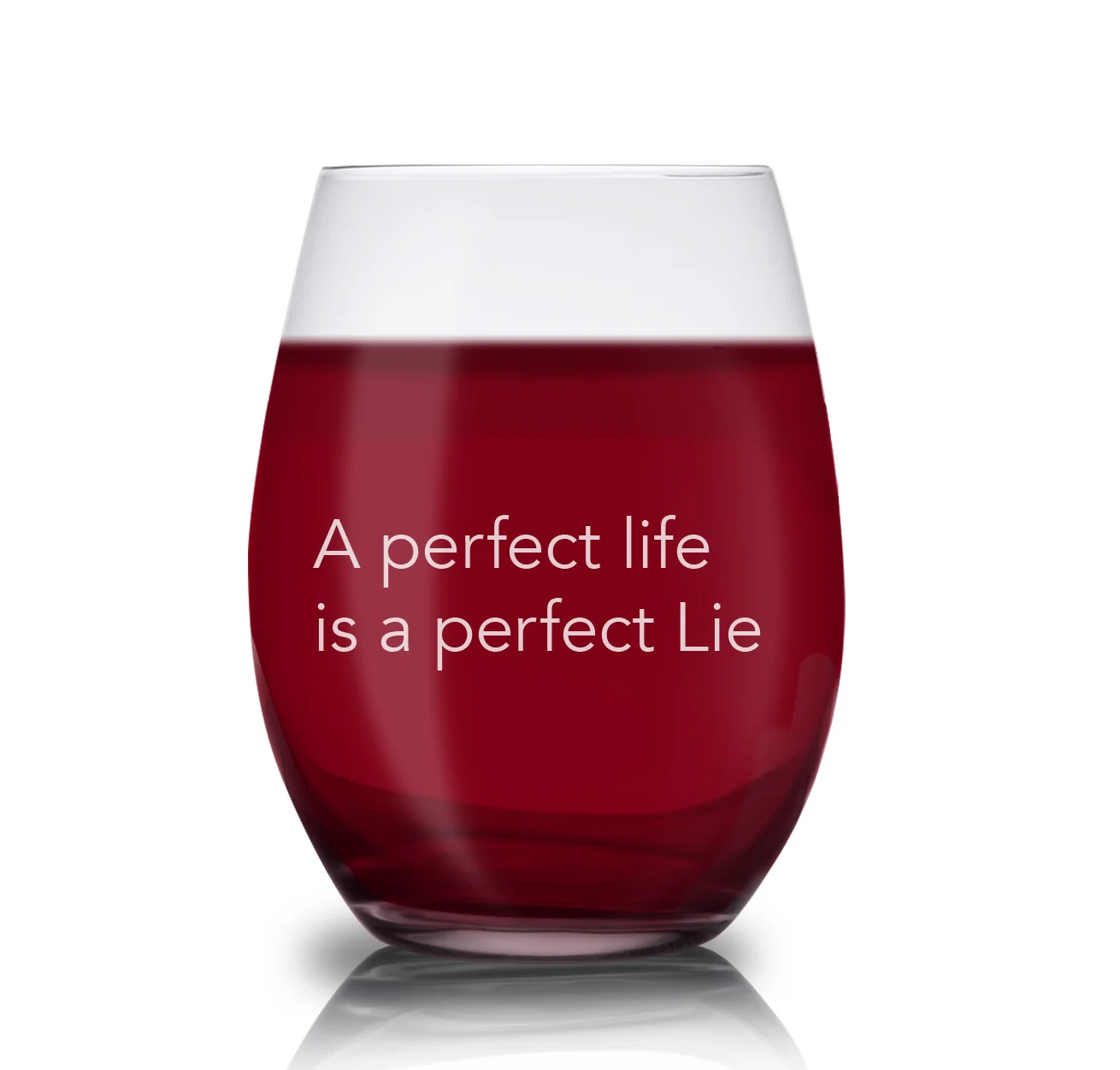 Big Little Lies A Perfect Life Etched Wine Glass