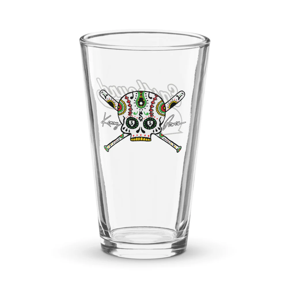 Eastbound & Down Kenny Powers Sugar Skull Pint Glass