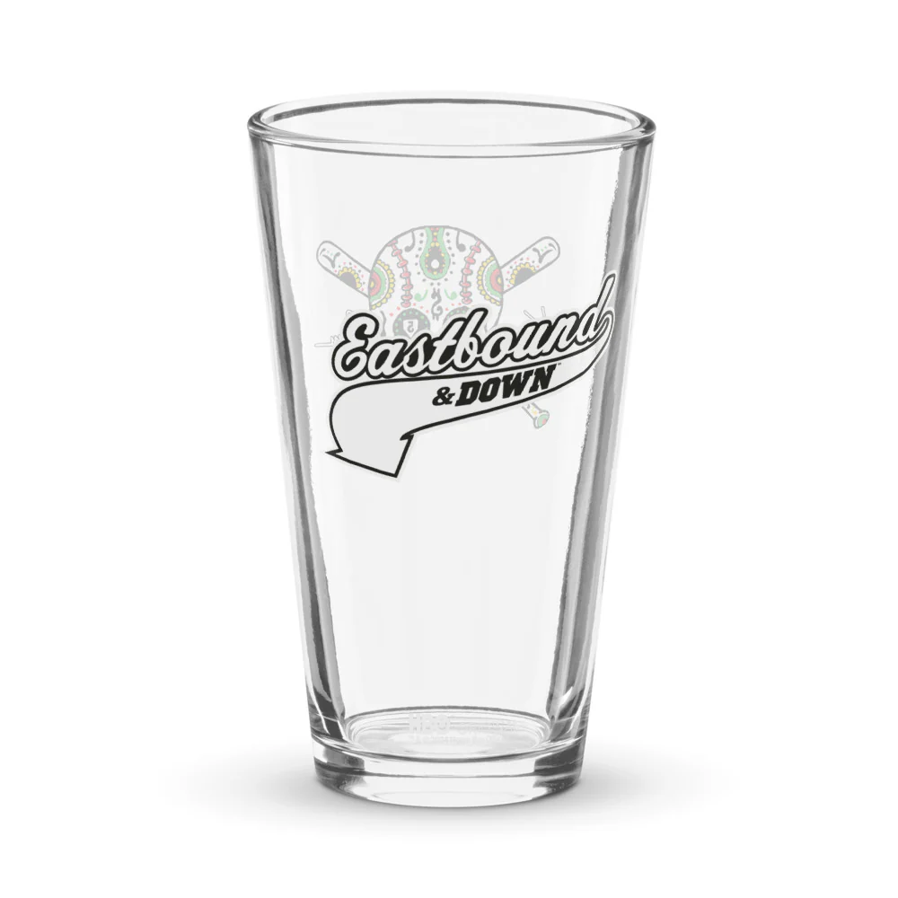 Eastbound & Down Kenny Powers Sugar Skull Pint Glass