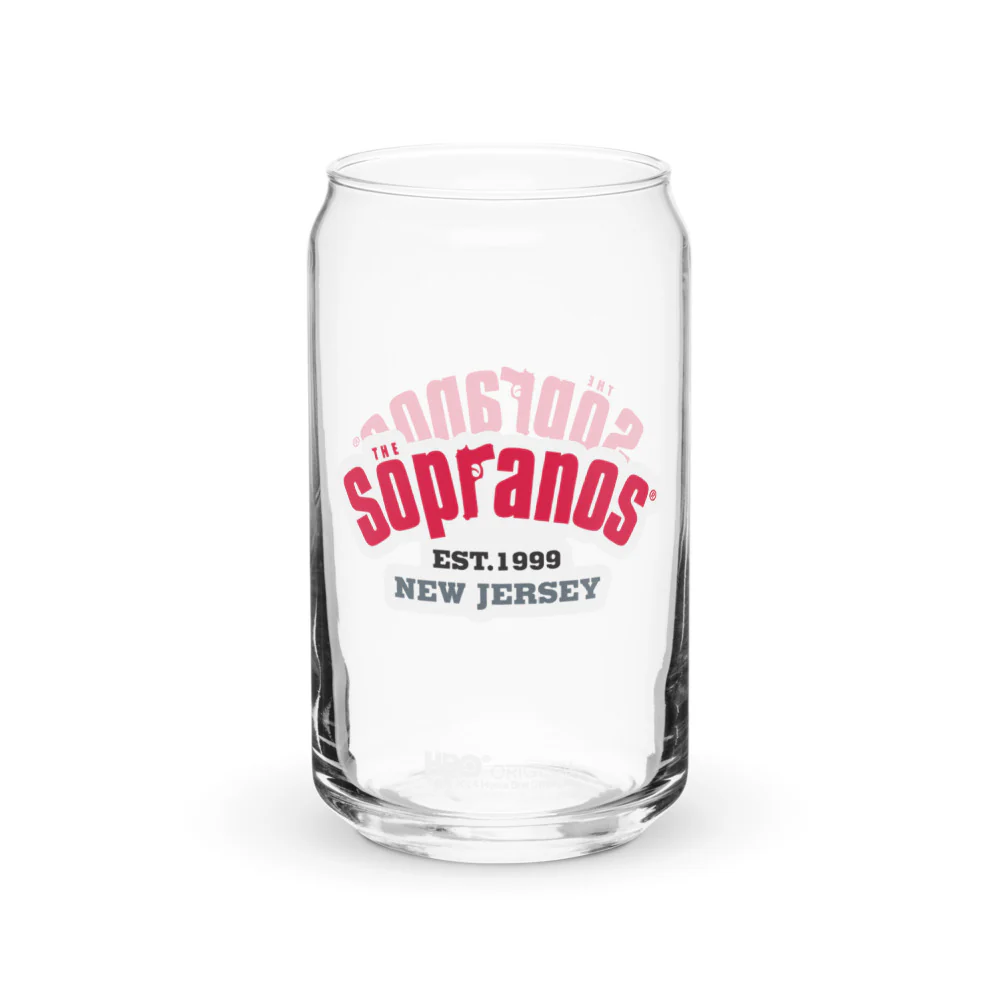 The Sopranos Logo 16 oz. Can Shaped Glass