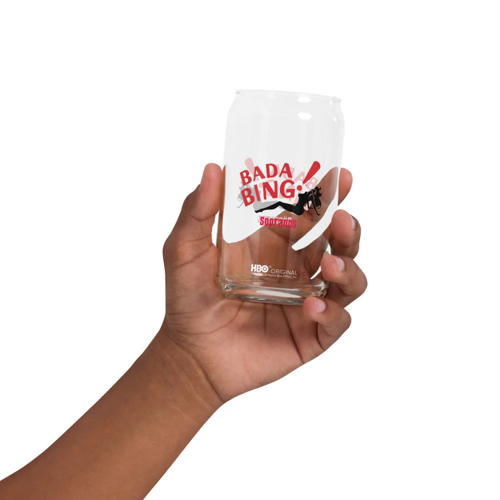 The Sopranos Bada Bing! 16 oz. Can Shaped Glass