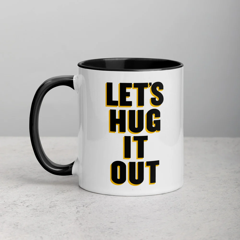 Entourage Let's Hug it Out Two-Tone Mug