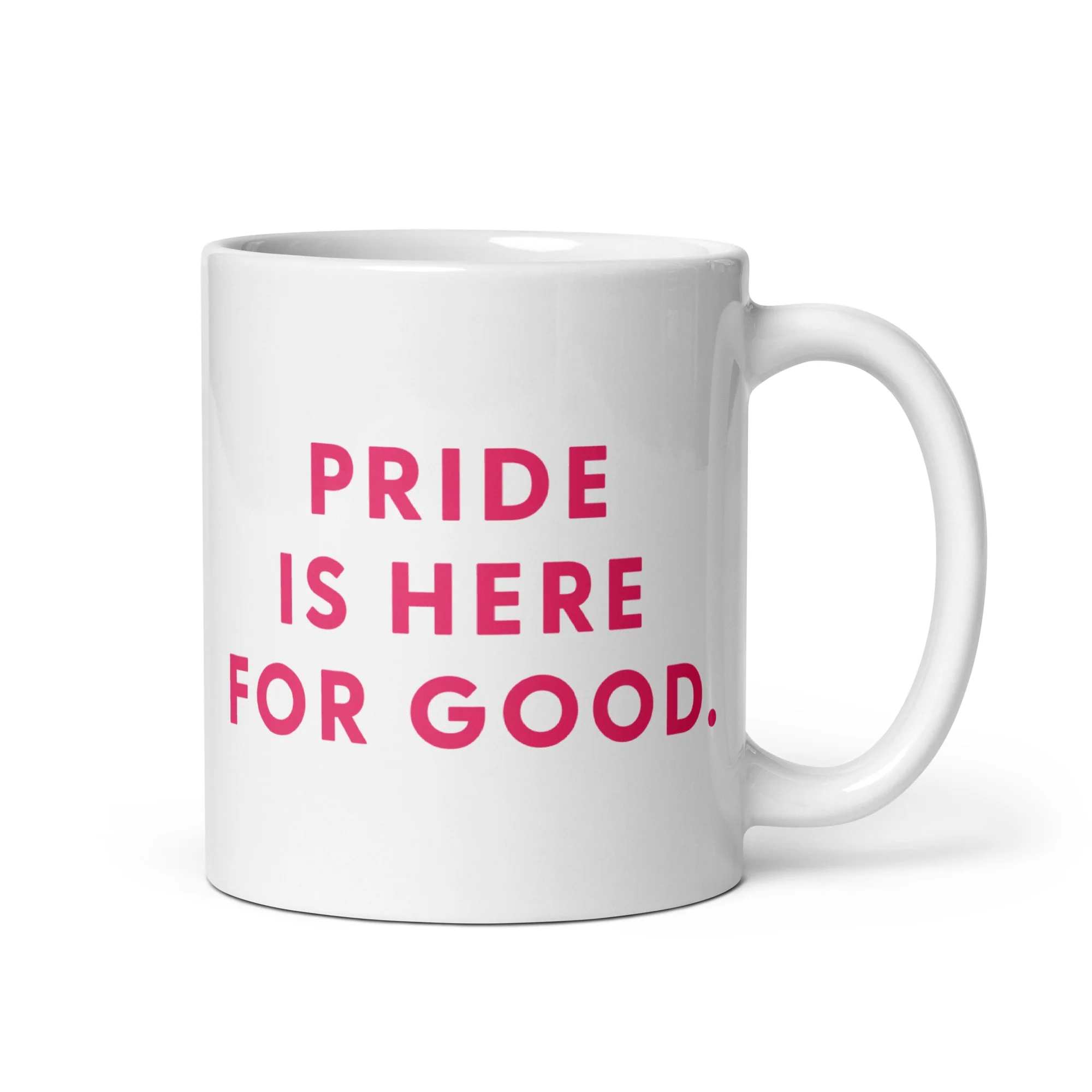 We're Here Pride is Here for Good Mug