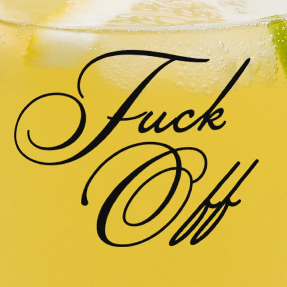 Succession Fuck Off Stemless Wine Glass