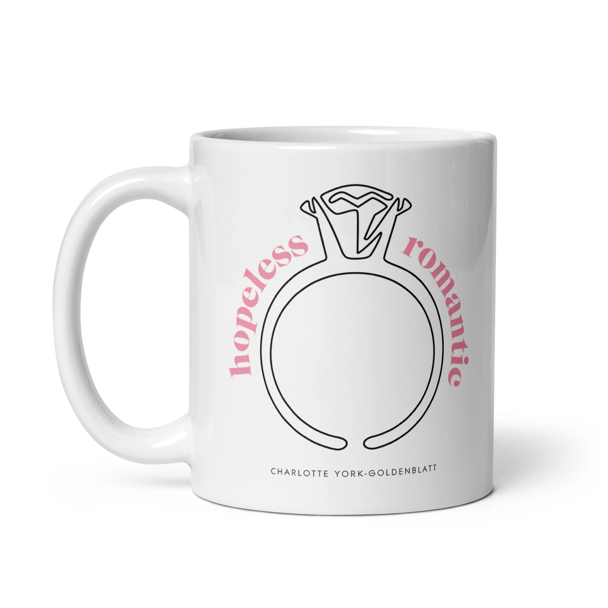 Sex and The City Hopeless Romantic White Glossy Mug