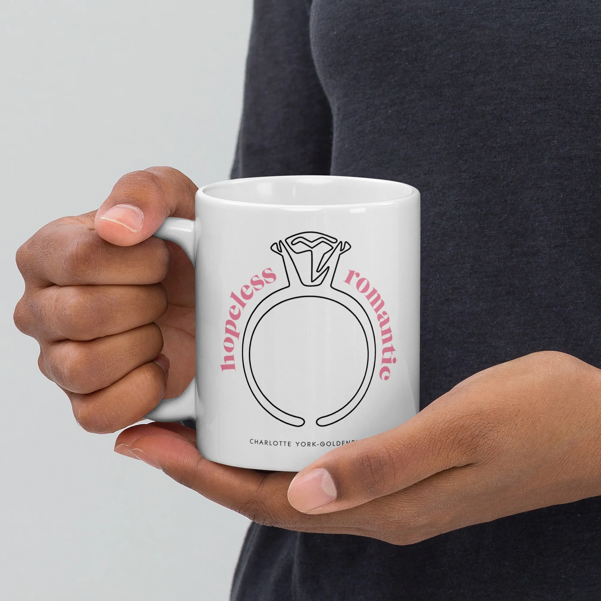 Sex and The City Hopeless Romantic White Glossy Mug