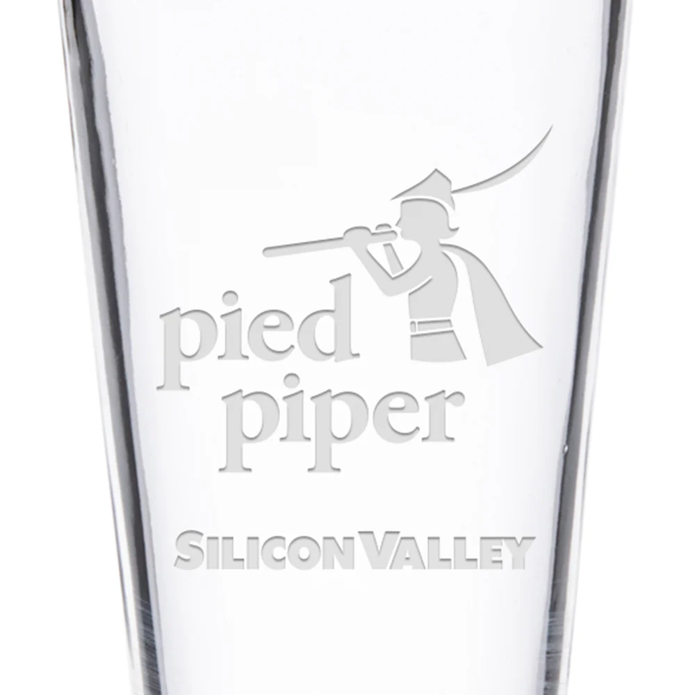 Silicon Valley Pied Piper Laser Engraved Pint Glass
