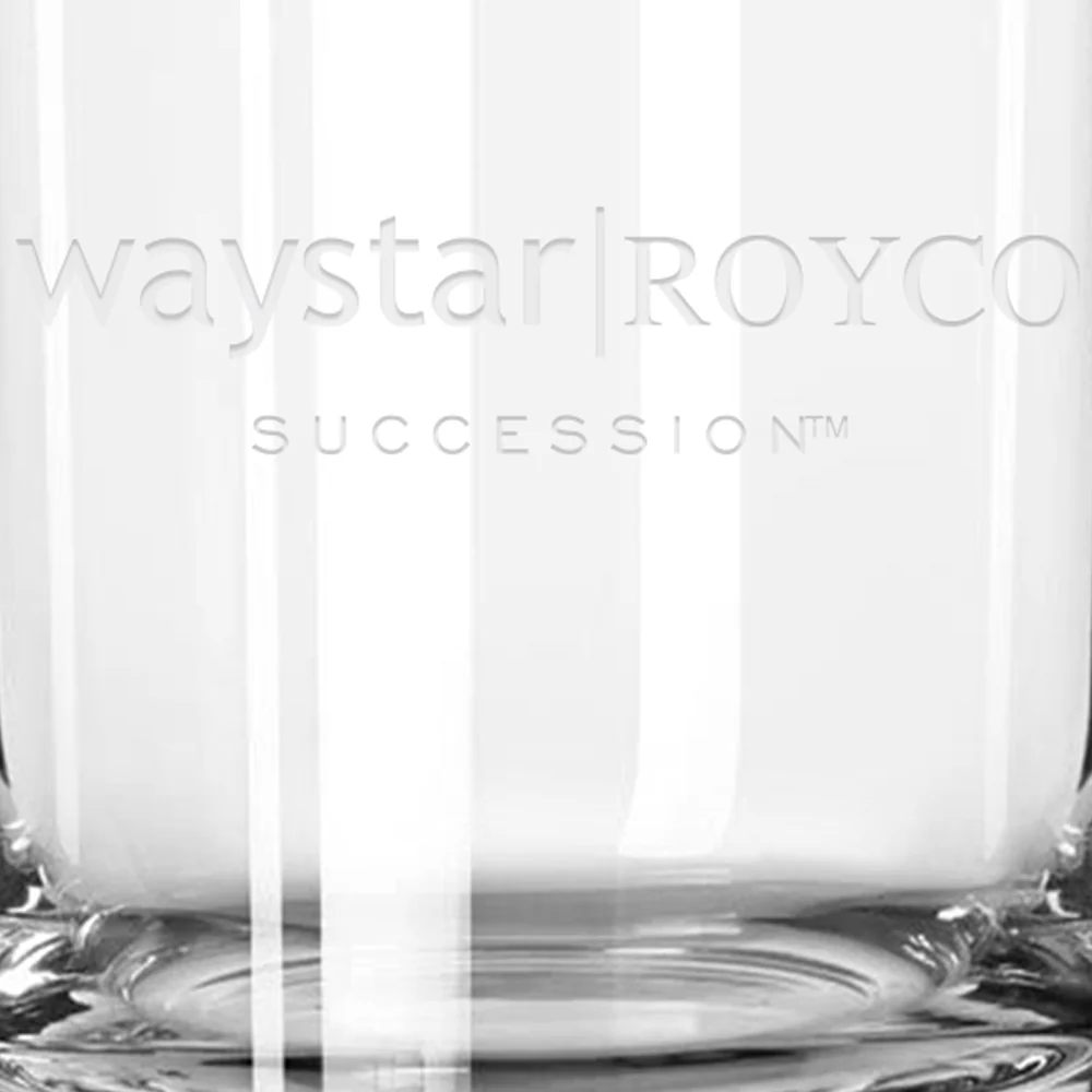 Succession Waystar Royco Laser Engraved Rocks Glass