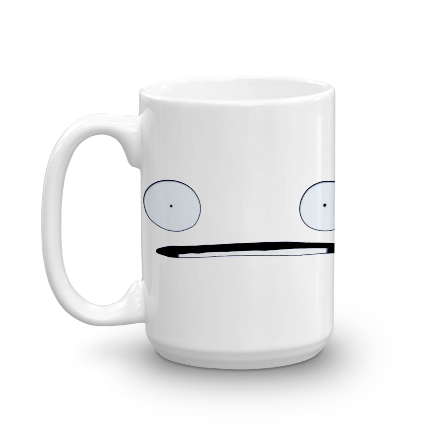 Last Week Tonight with John Oliver Wide Mouth / Open Void Face White Mug