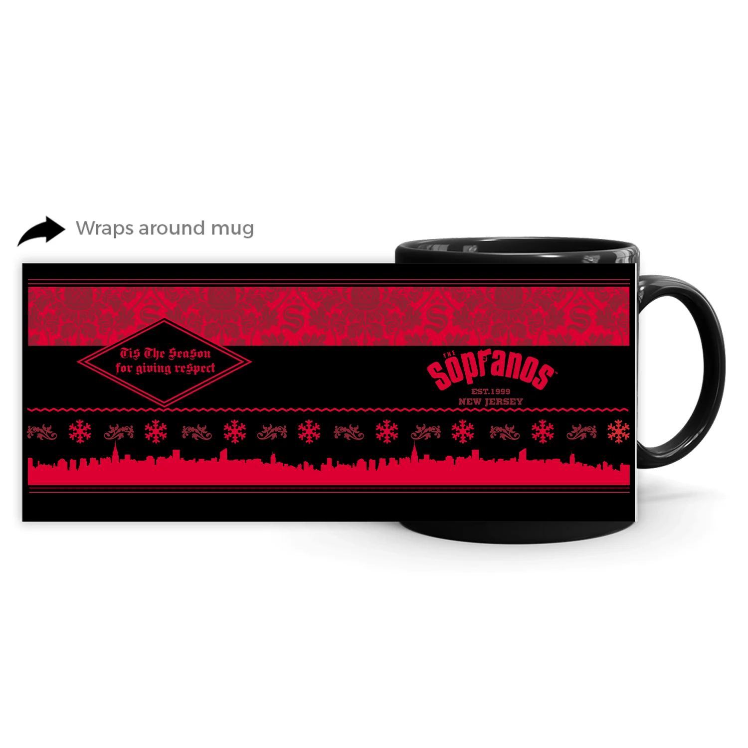The Sopranos Tis The Season Holiday White Mug