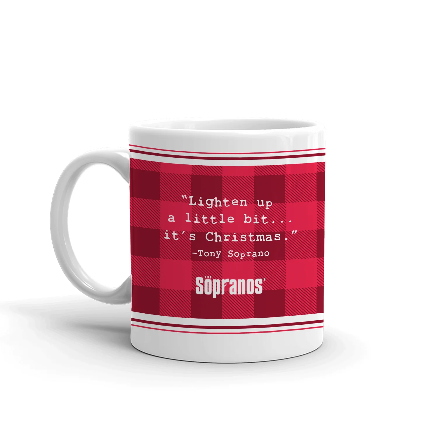 The Sopranos Lighten Up Holiday White Mug