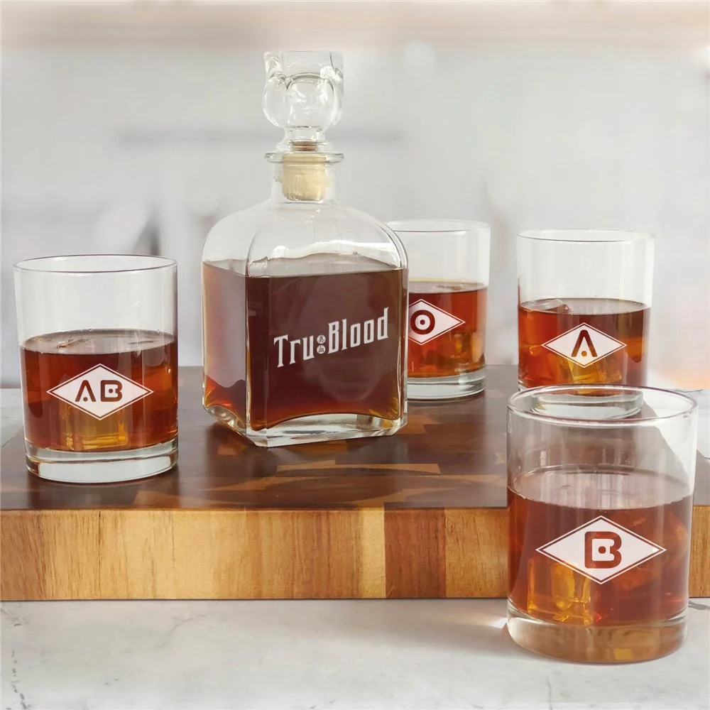 True Blood Blood Types Decanter Set