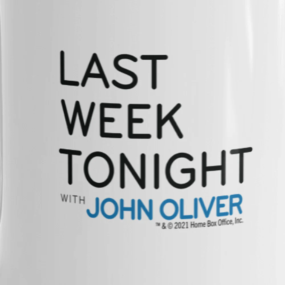 Last Week Tonight with John Oliver Logo White Mug