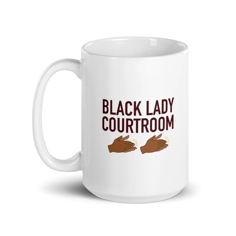 A Black Lady Sketch Show Black Lady Courtroom Mug