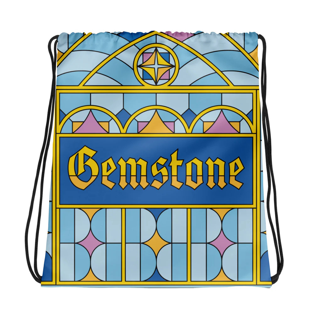 The Righteous Gemstones Stained Drawstring Bag