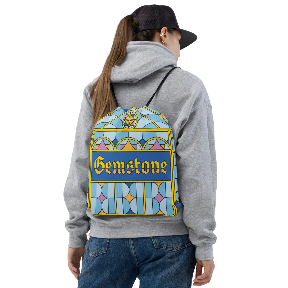 The Righteous Gemstones Stained Drawstring Bag