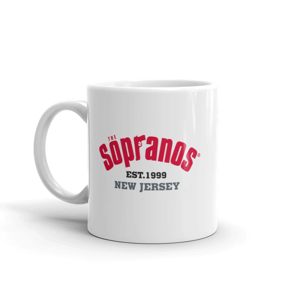 The Sopranos 1999 New Jersey White Mug