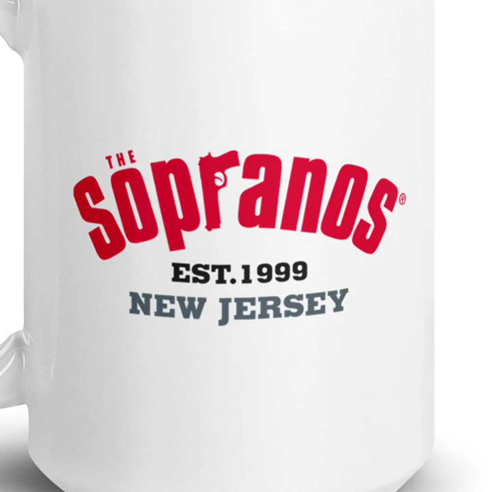 The Sopranos 1999 New Jersey White Mug