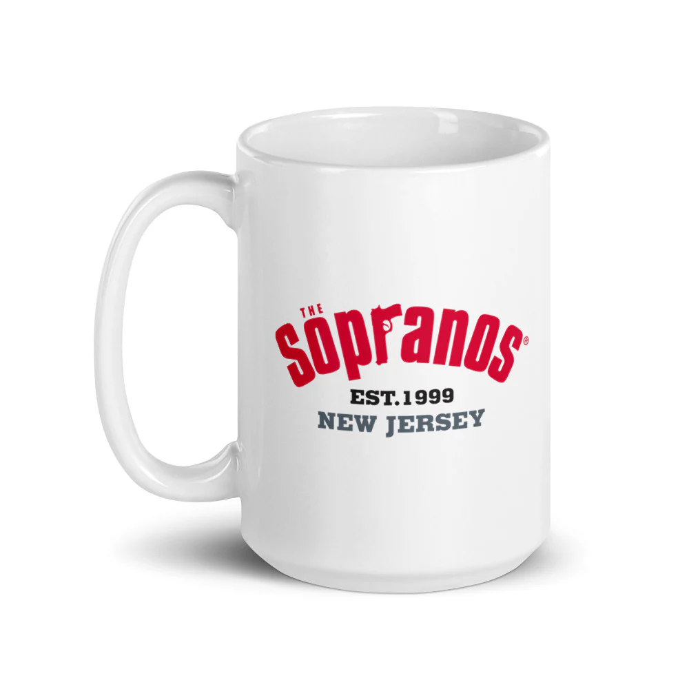 The Sopranos 1999 New Jersey White Mug