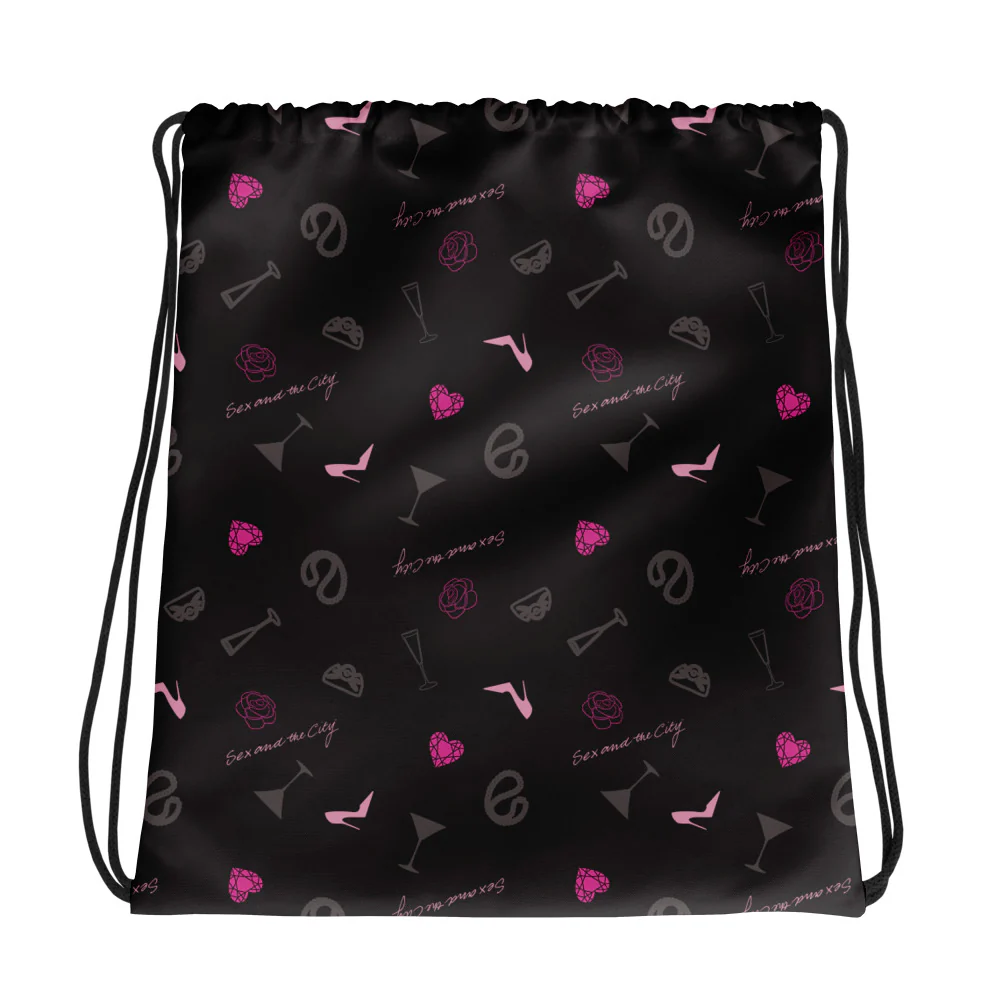 Sex and the City Pattern Drawstring Bag