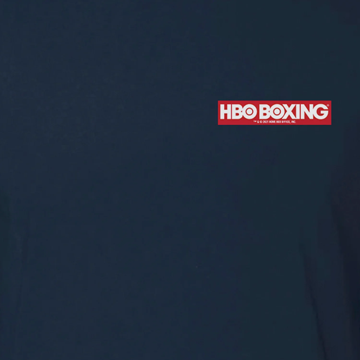 HBO Boxing Logo Left Chest Adult Short Sleeve T-Shirt