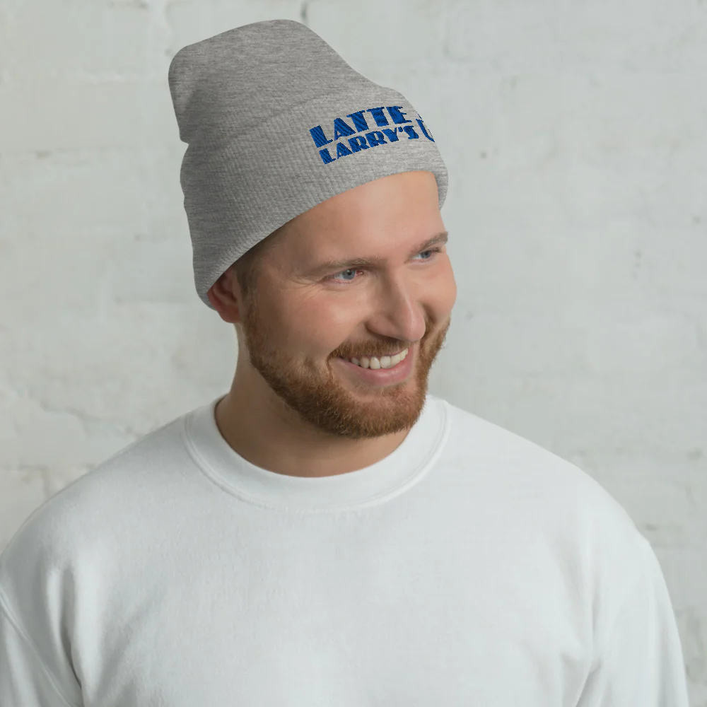 Curb Your Enthusiasm Latte Larry's Embroidered Beanie