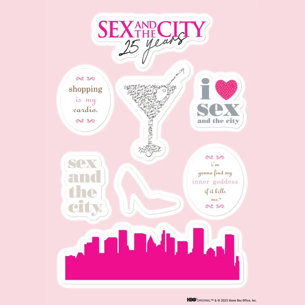 Sex and The City 25th Anniversary Sticker Sheet