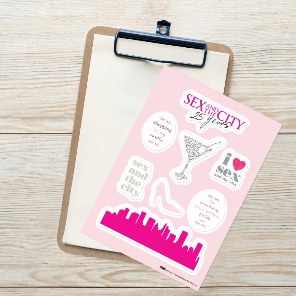 Sex and The City 25th Anniversary Sticker Sheet
