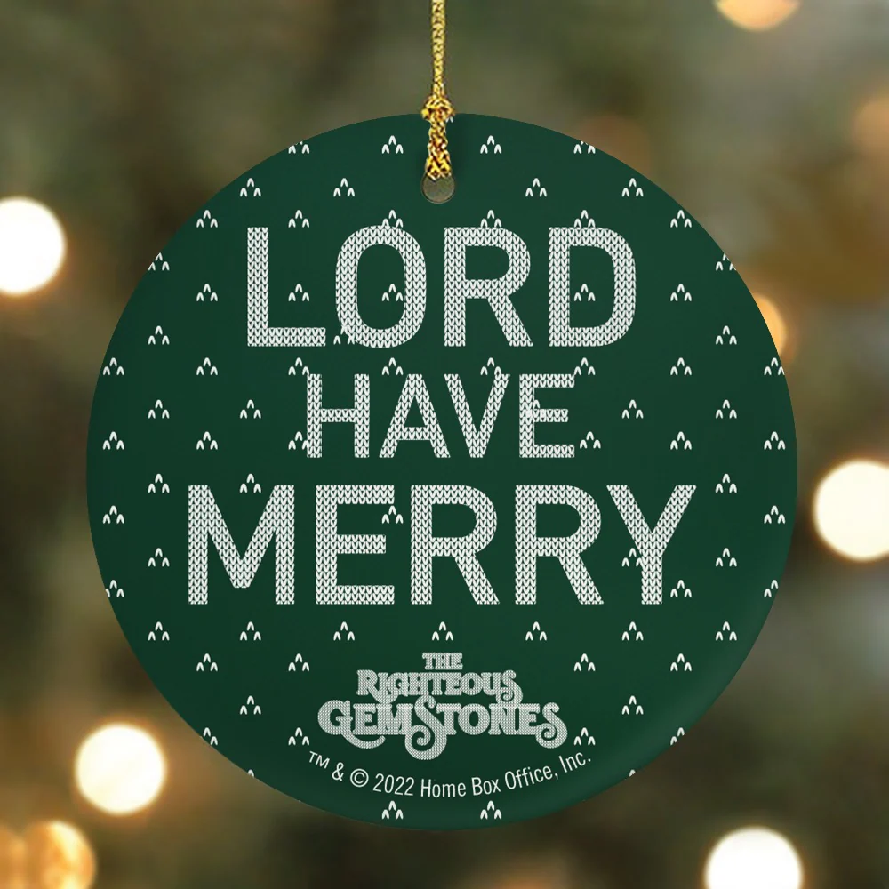 The Righteous Gemstones Lord Have Merry Double-Sided Ornament