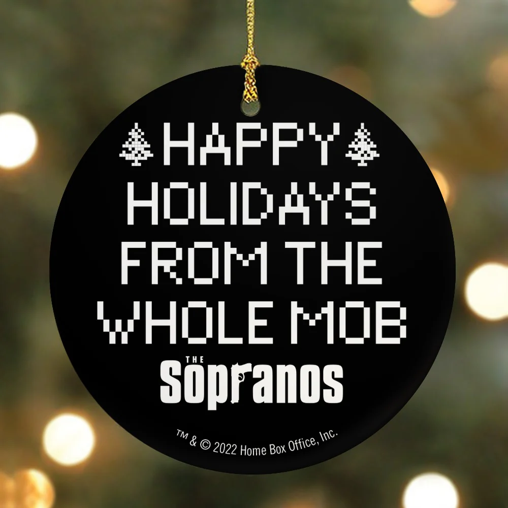 The Sopranos Whole Mob Holiday Double-Sided Ornament