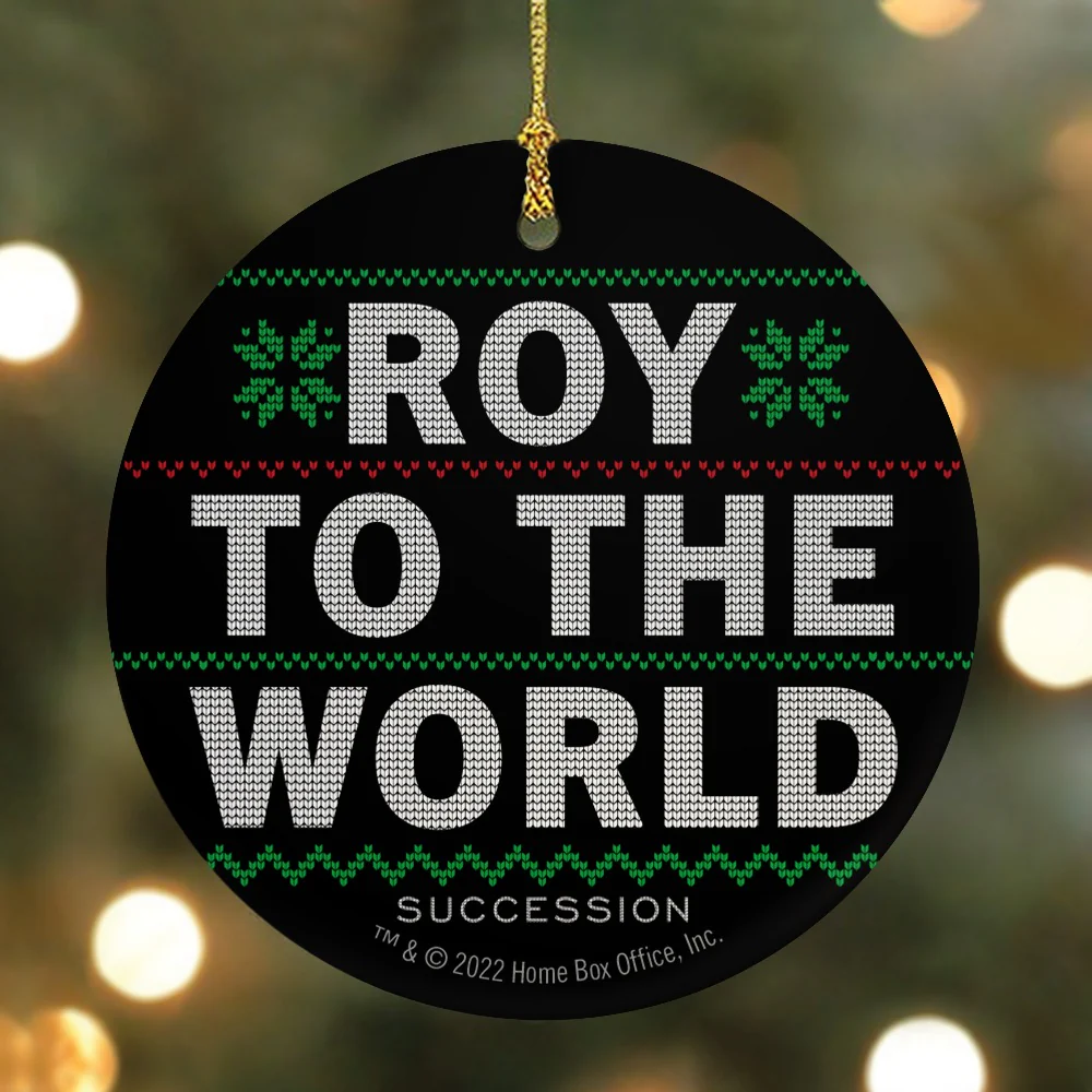 Succession Roy To The World Holiday Double-Sided Ornament