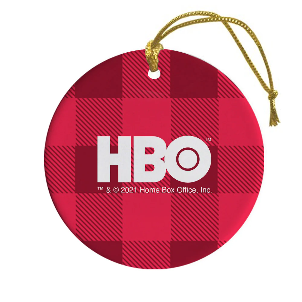 HBO Lighten Up Holiday Round Ceramic Ornament