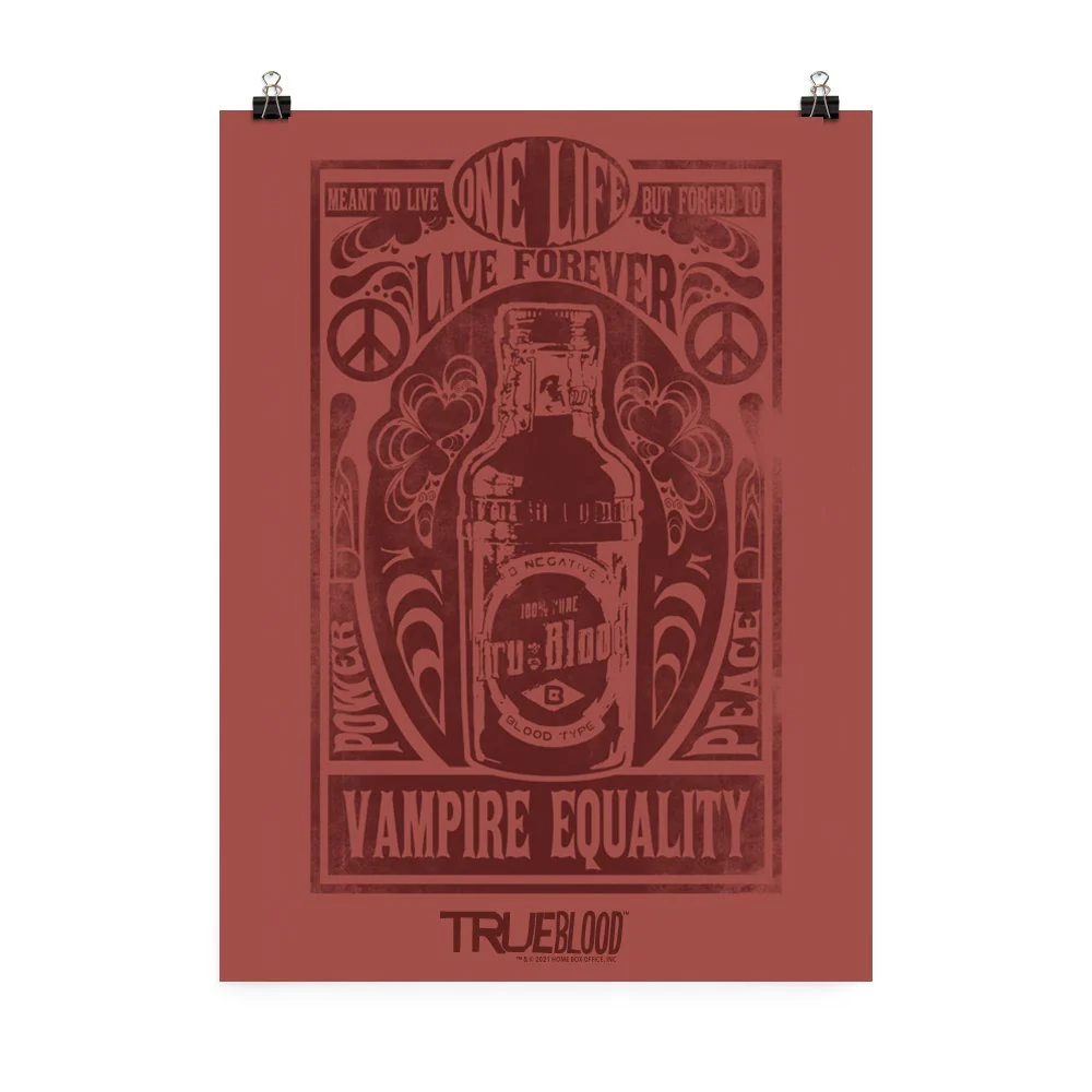 True Blood Vampire Equality Premium Satin Poster