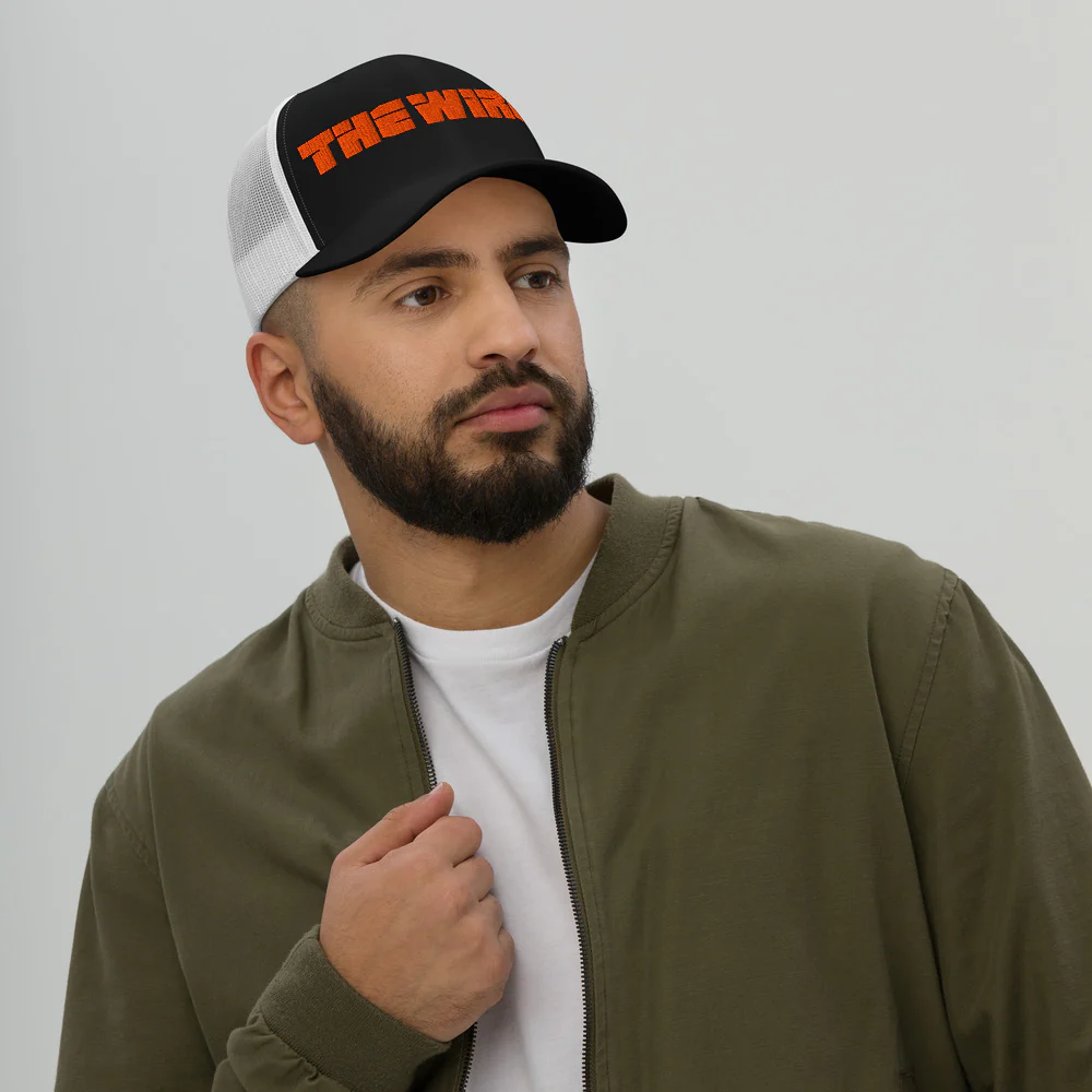 The Wire Logo Embroidered Trucker Hat