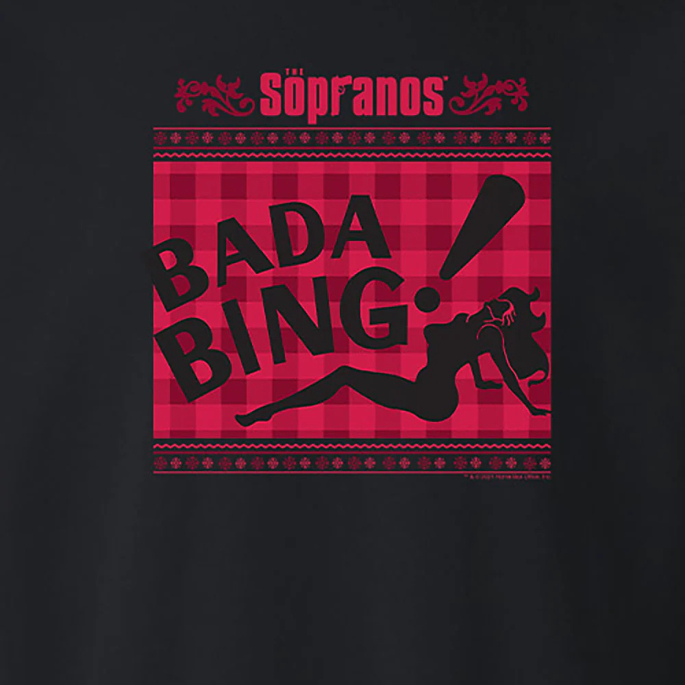 The Sopranos Bada Bing Holiday Fleece Crewneck Sweatshirt