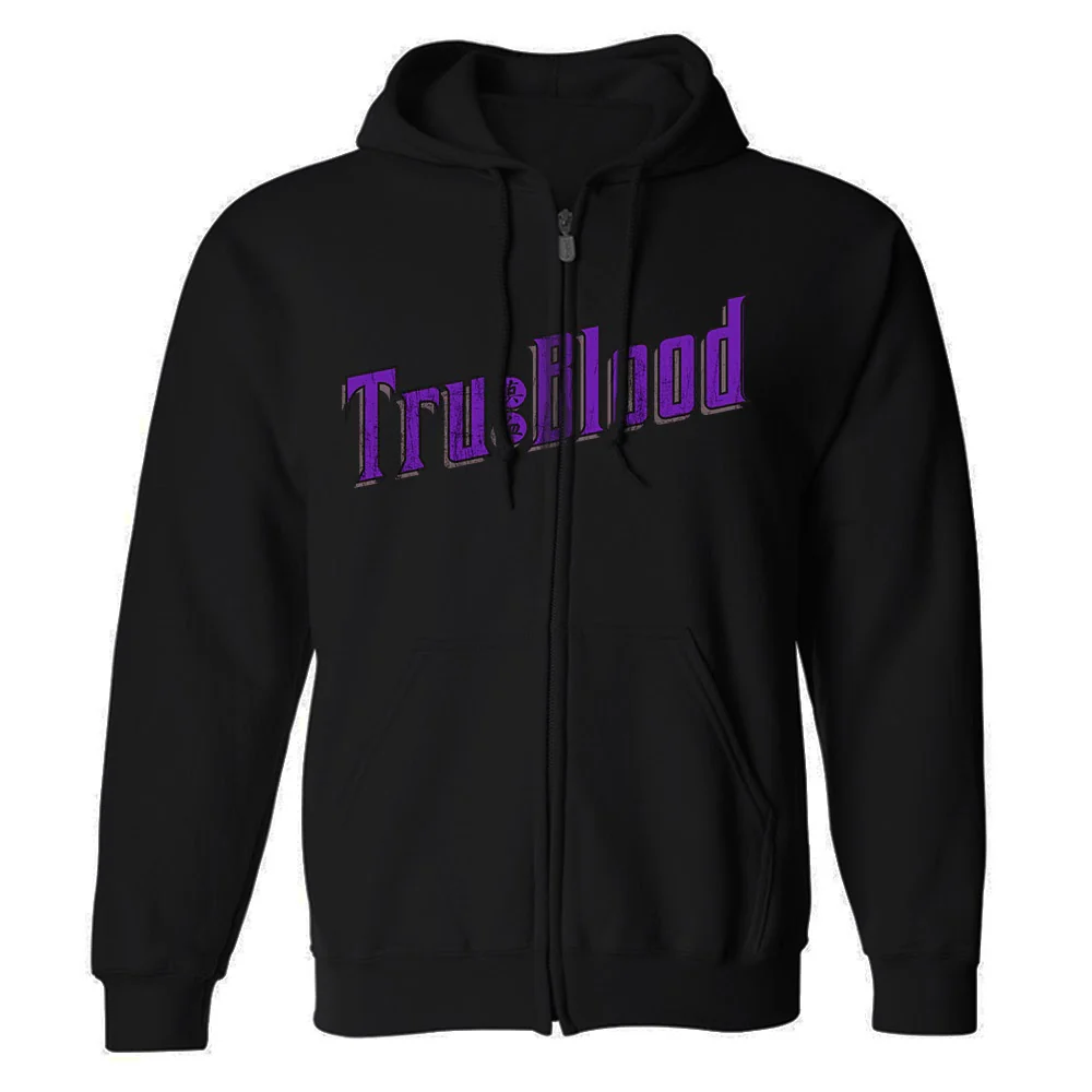 True Blood Vampire Rights Fleece Zip-Up Hooded Sweatshirt