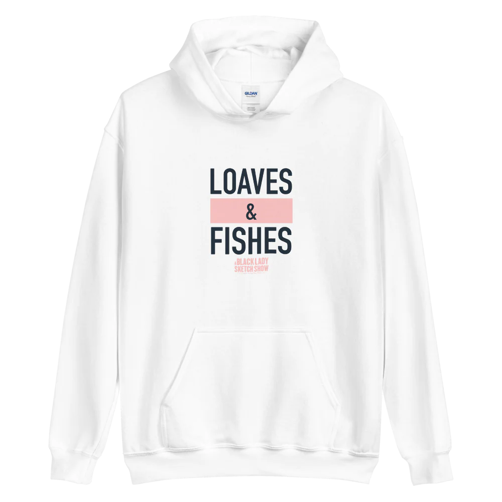 A Black Lady Sketch Show Loaves & Fishes Fleece Hooded Sweatshirt