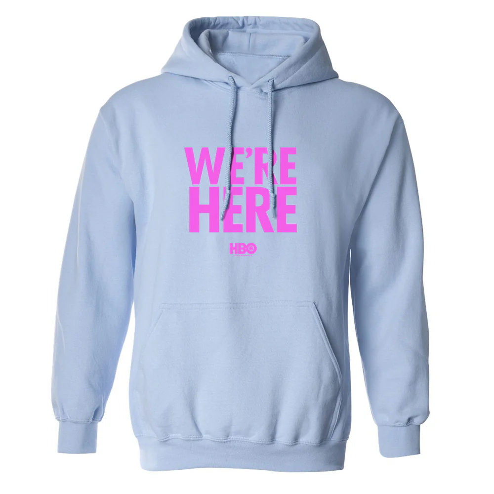 We're Here Logo Fleece Hooded Sweatshirt