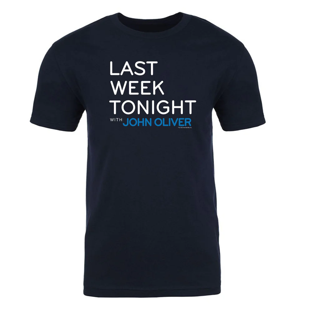 Last Week Tonight with John Oliver Logo Adult Short Sleeve T-Shirt