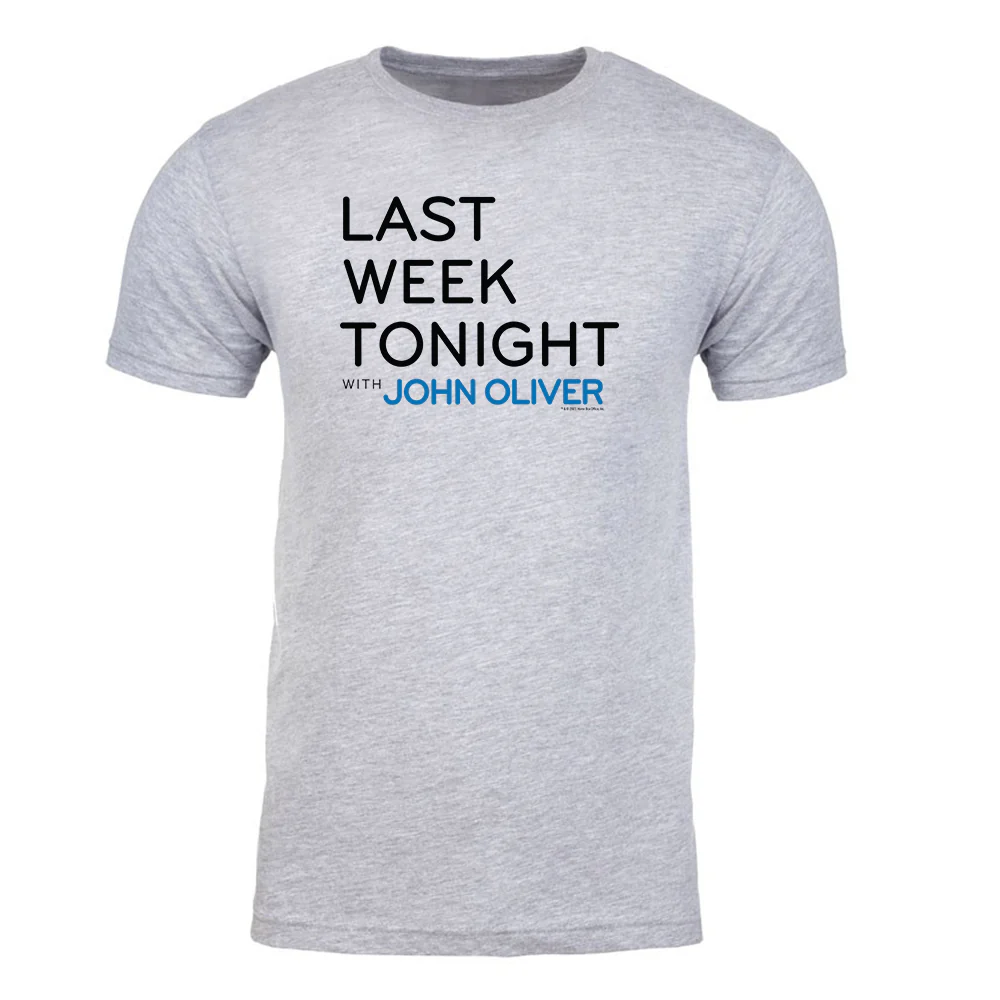 Last Week Tonight with John Oliver Logo Adult Short Sleeve T-Shirt