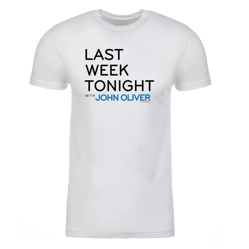 Last Week Tonight with John Oliver Logo Adult Short Sleeve T-Shirt