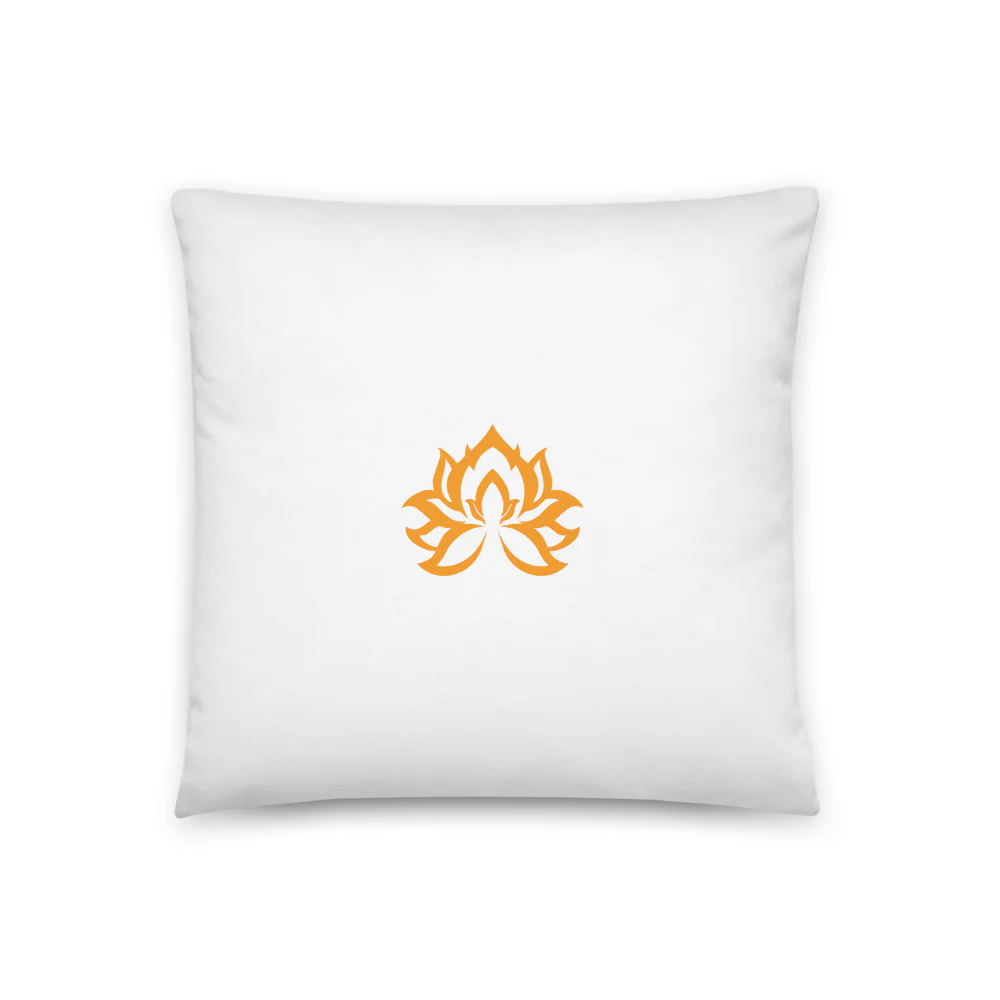 The White Lotus Logo Throw Pillow