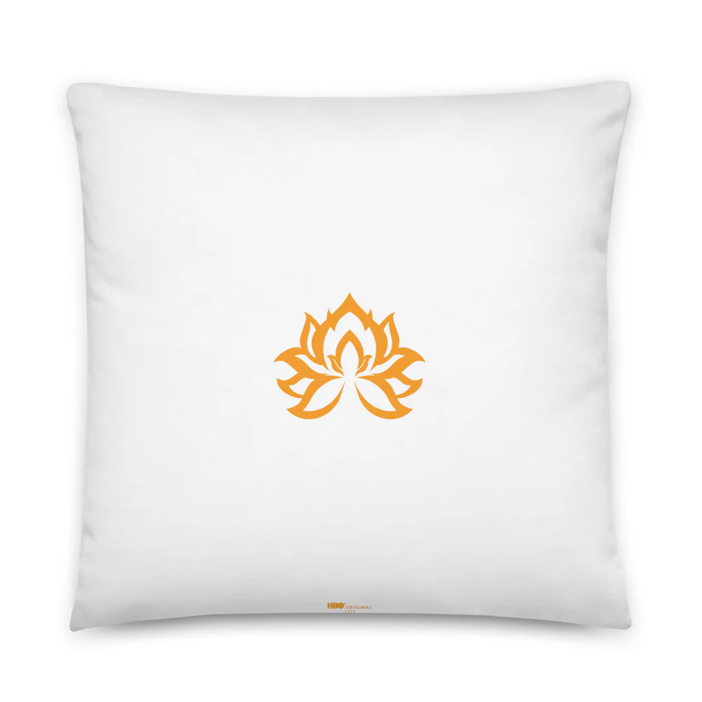 The White Lotus Logo Throw Pillow 5 The White Lotus Logo Throw Pillow