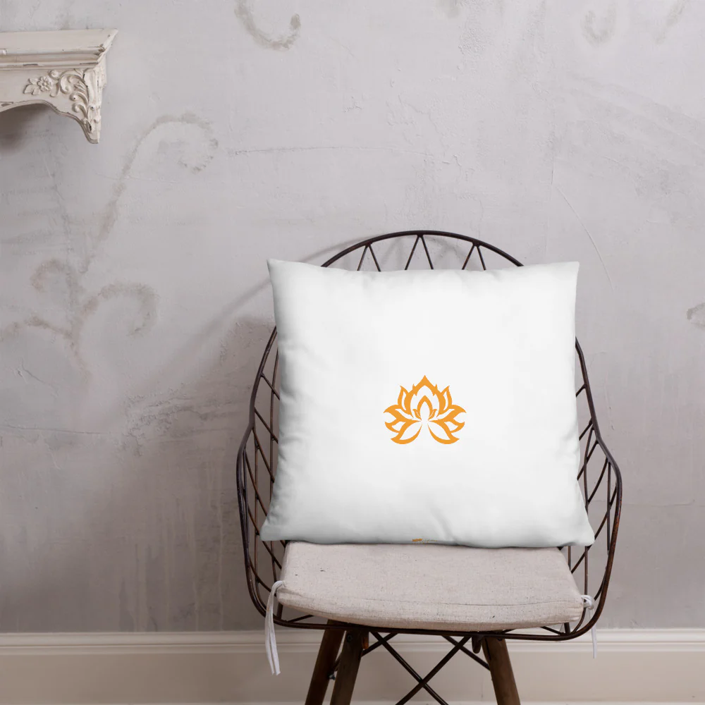 The White Lotus Logo Throw Pillow 6 The White Lotus Logo Throw Pillow
