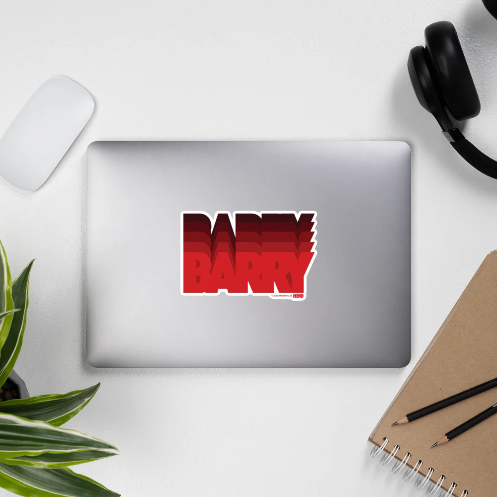 Barry Retro Logo Sticker