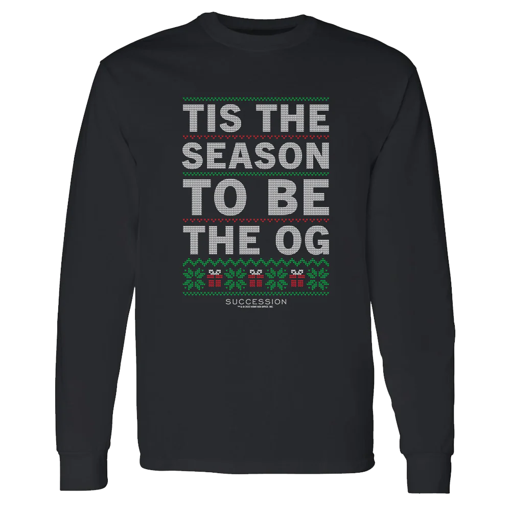Succession OG Season Ugly Holiday Adult Long Sleeve T-Shirt