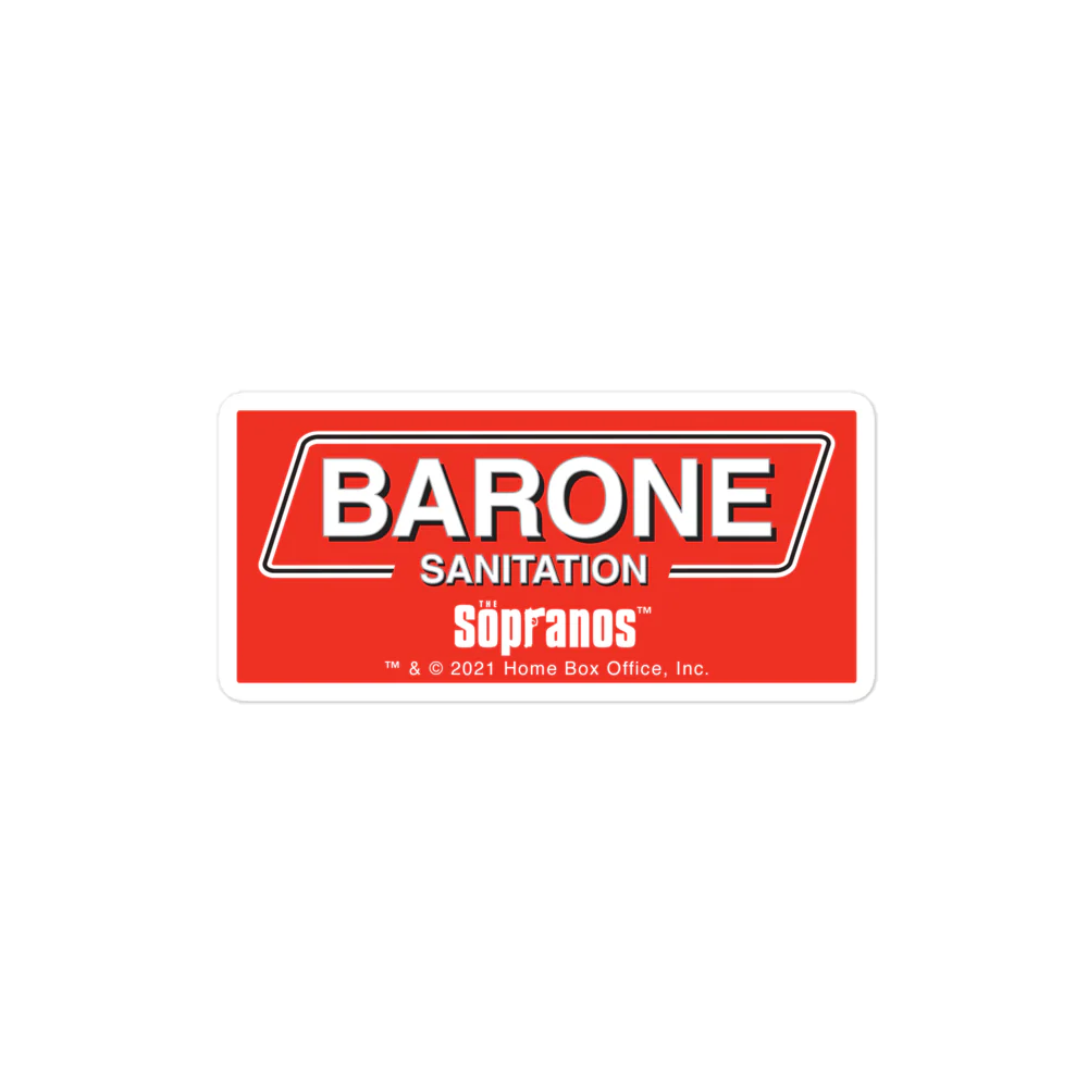 The Sopranos Barone Sanitation Die Cut Sticker