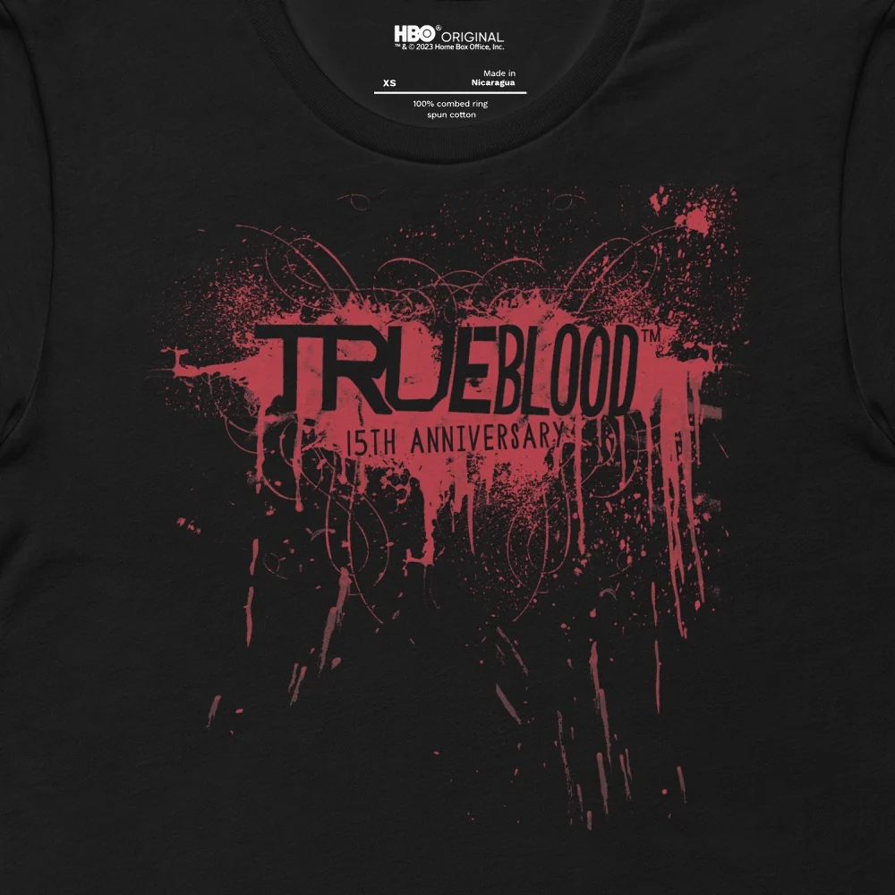 True Blood 15th Anniversary Logo Adult T-Shirt